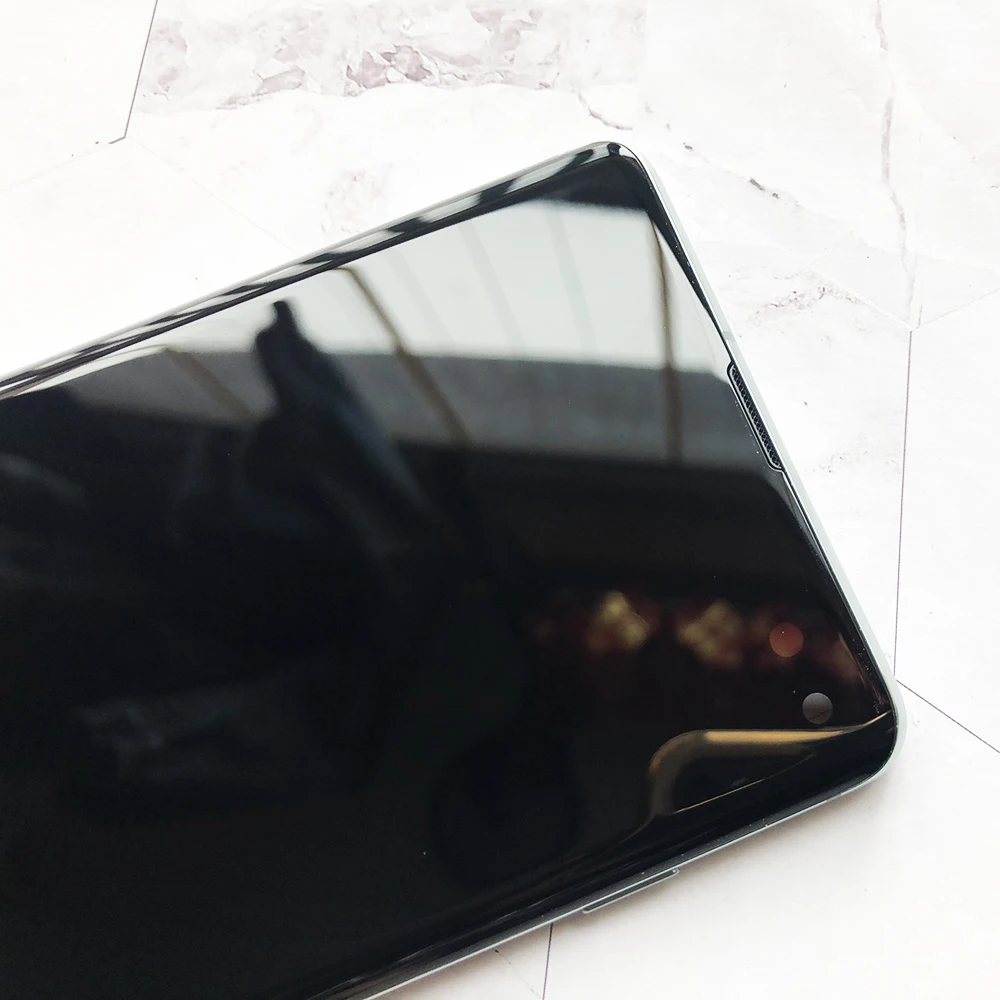 ЖК-дисплей 3040x1440 AMOLED 6 4 дюйма S10 PLUS для SAMSUNG Galaxy + SM G9750 G975F сменный сенсорный экран с