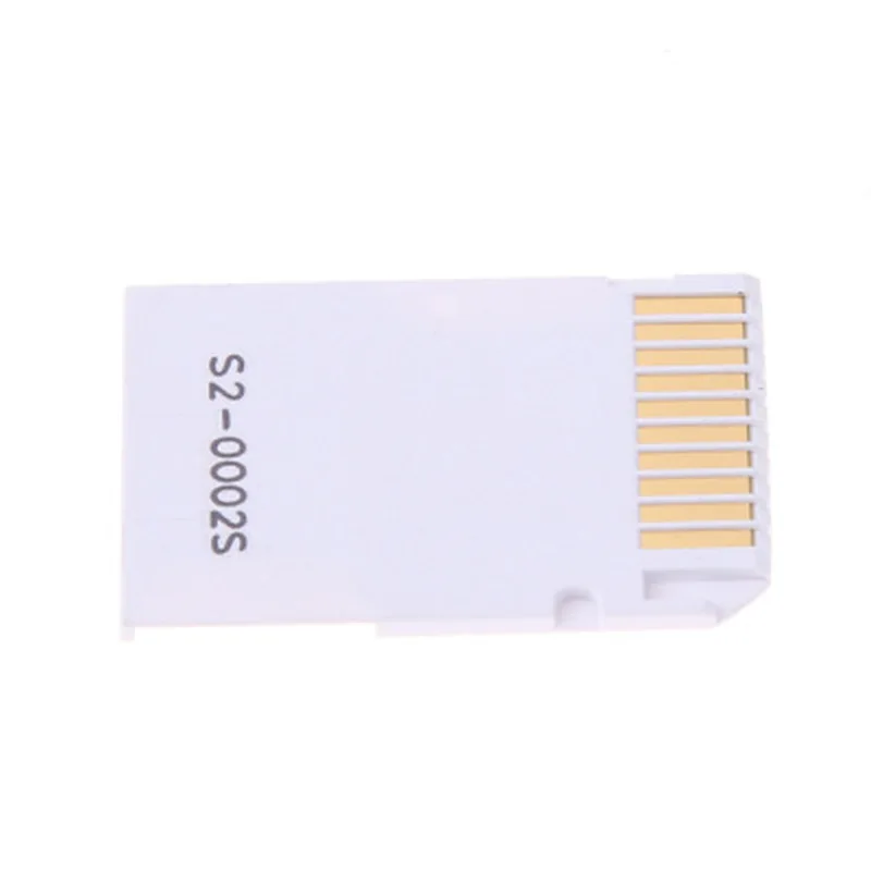 

Memory Card Adapter Micro SD TF Flash Card to Memory Stick MS Pro Duo for PSP Card Dual 2 Slot Adapter White