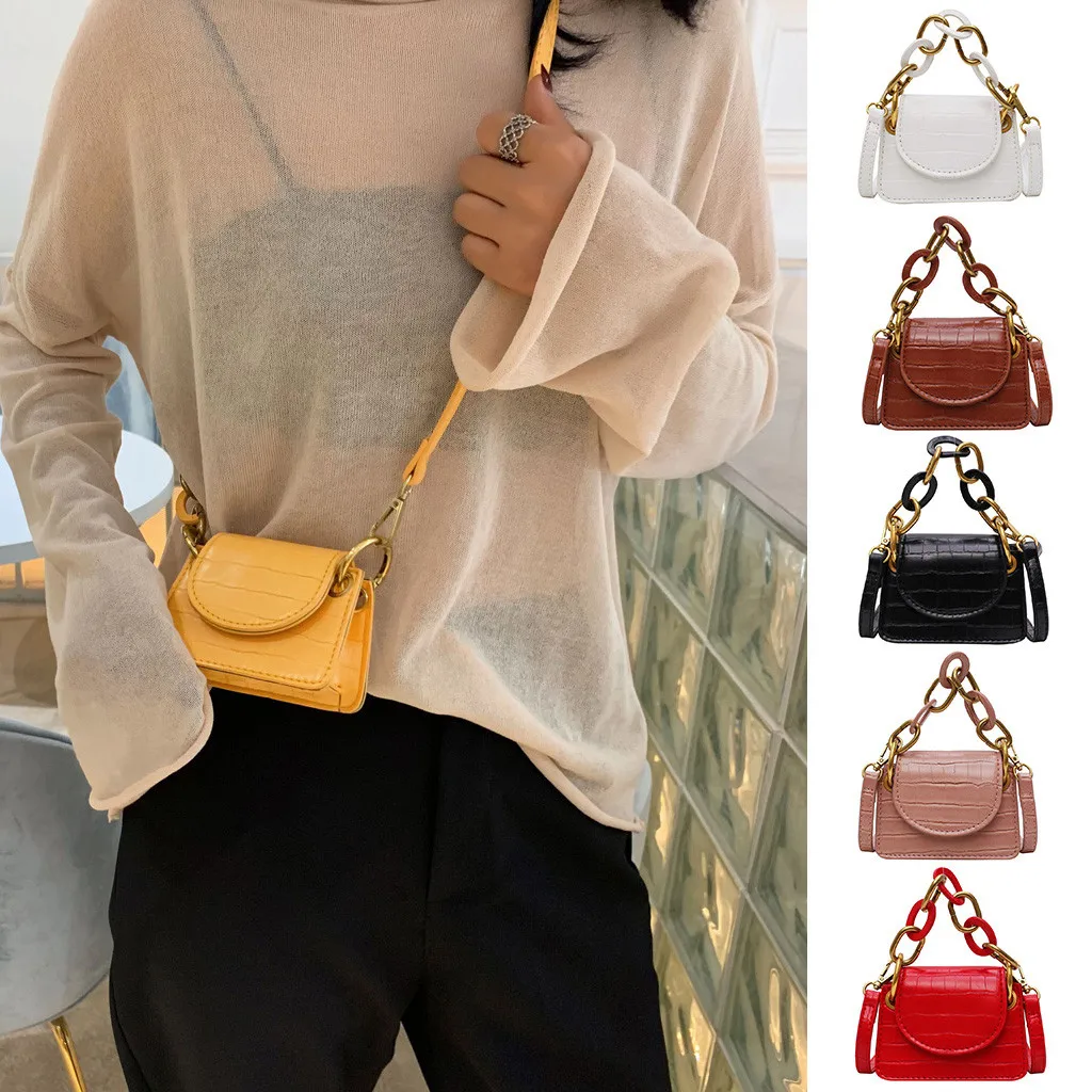 Мини Маленький милый украшение однотонный цветной крючок кошельки на заклепке