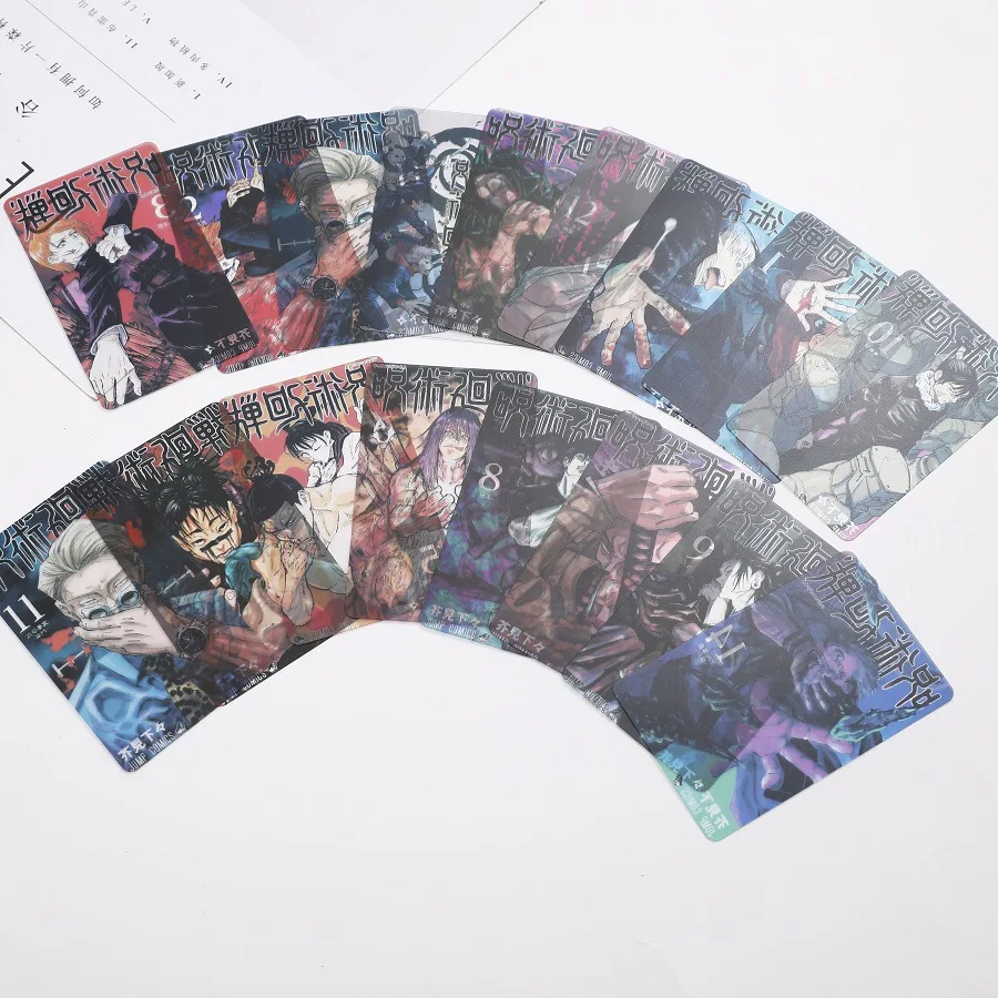 

16 Pcs/pack Cartoon Anime Jujutsu Kaisen Yuji Itadori Gojou Satoru PVC Photo Card Photobook Transparent Cards Figure Toys Gifts