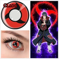anime colored contact lenses hallowen eyewear nanji uchiha cosplay sharingan eyeseries cl109