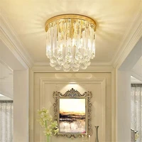 ceiling lamp aisle light european style entrance hall golden crystal entrance light cloakroom balcony bedroom living room light