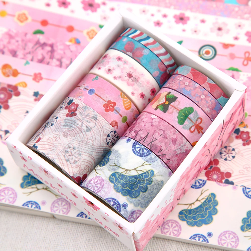 10 шт./компл. мультфильм леса животные васи ленты каваи канцелярские Сакура