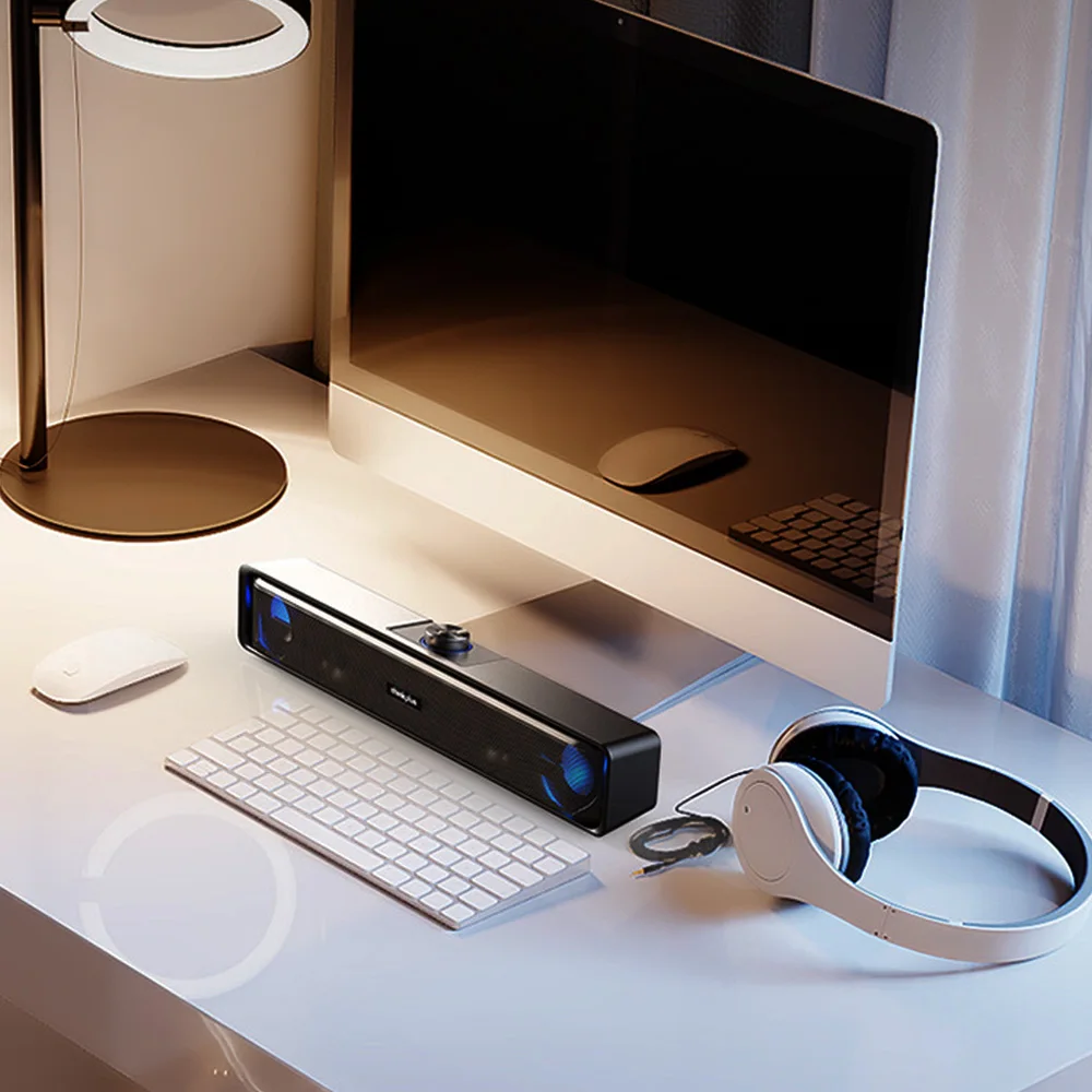 Колонка Lenovo TS32 Bluetooth 5 0 аудио кабель два режима подключения 360 ° стереозвук