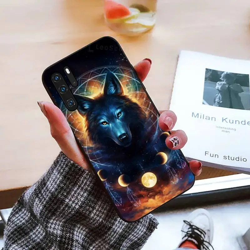 

Magical Animal Wolf Deer tiger Phone Case For Huawei honor Mate mate P 10 9X 10i 20 30 40 y7 pro p smart 2019 lite