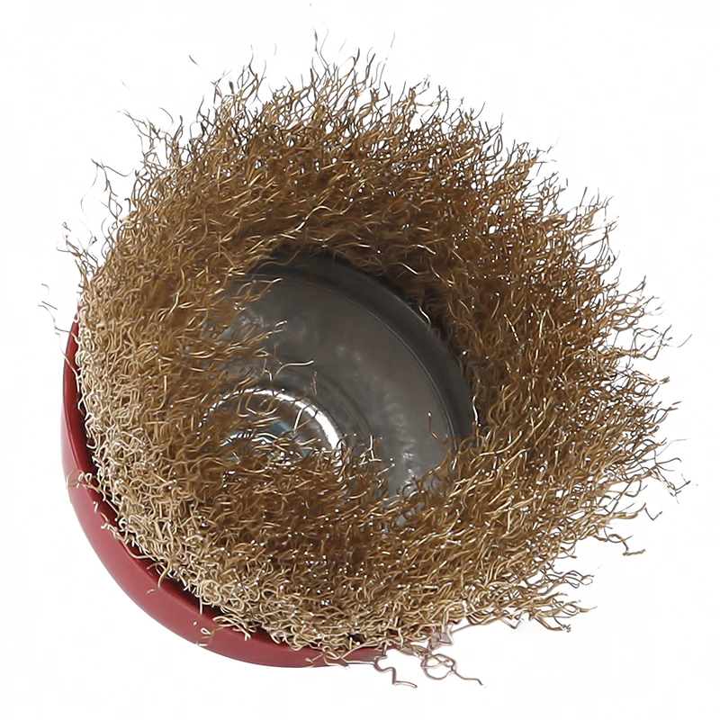 

1Pcs Grinding Wire Brush Metal Derusting Polishing Wheel Copper Wire Wheels Rims Steel Wire Wheel Brush For Angle Grinders