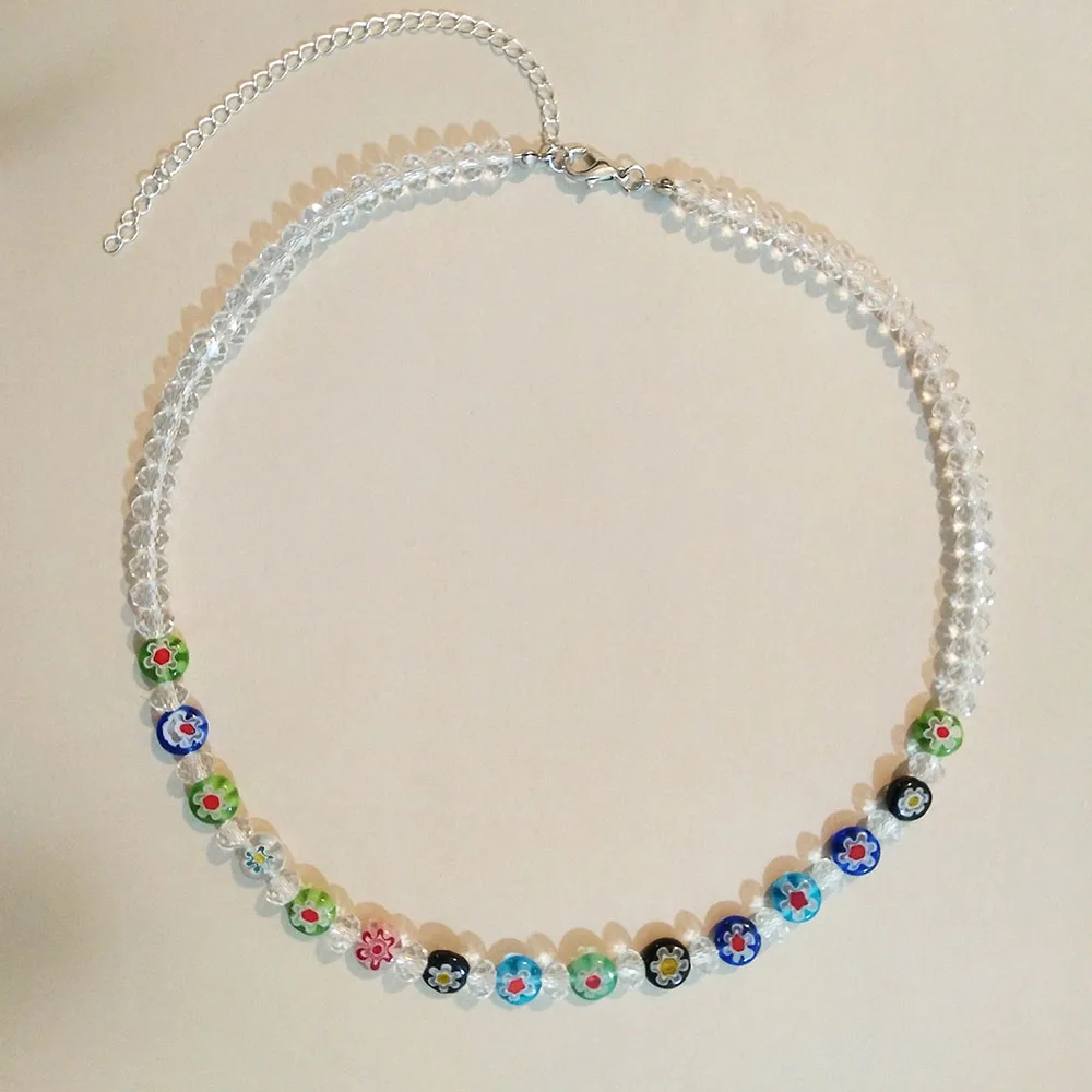 Новое поступление ожерелье ручной работы из стеклянных бусин 2021 женская мода