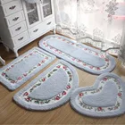 Напольные коврики всех форм, 5 цветов, Нескользящие коврики для ванной, коврики для ванной, туалета, гостиной, спальни, кухни, напольные коврики