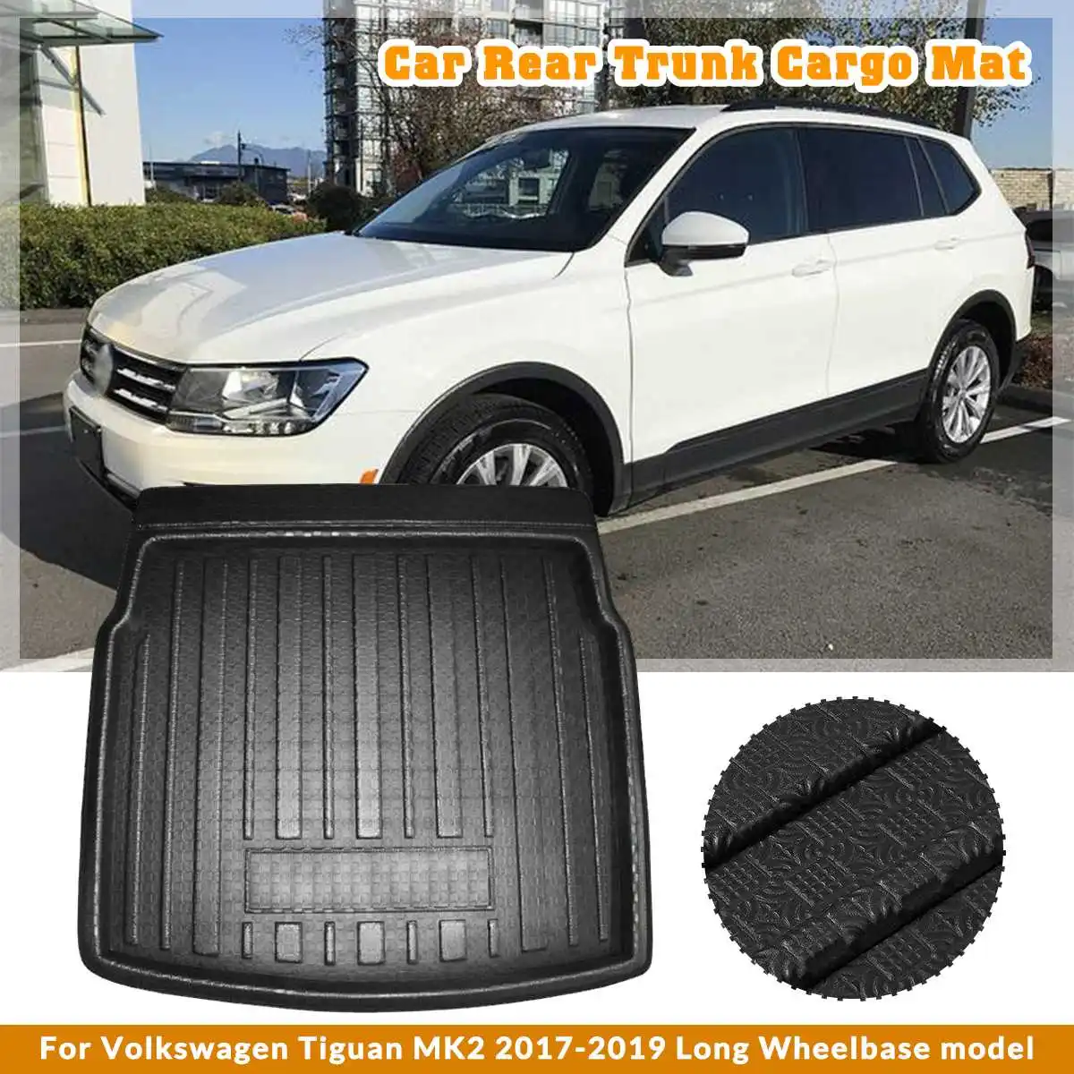 Коврик для багажника автомобиля поднос матовый коврик напольный Volkswagen VW Tiguan MK2 2017