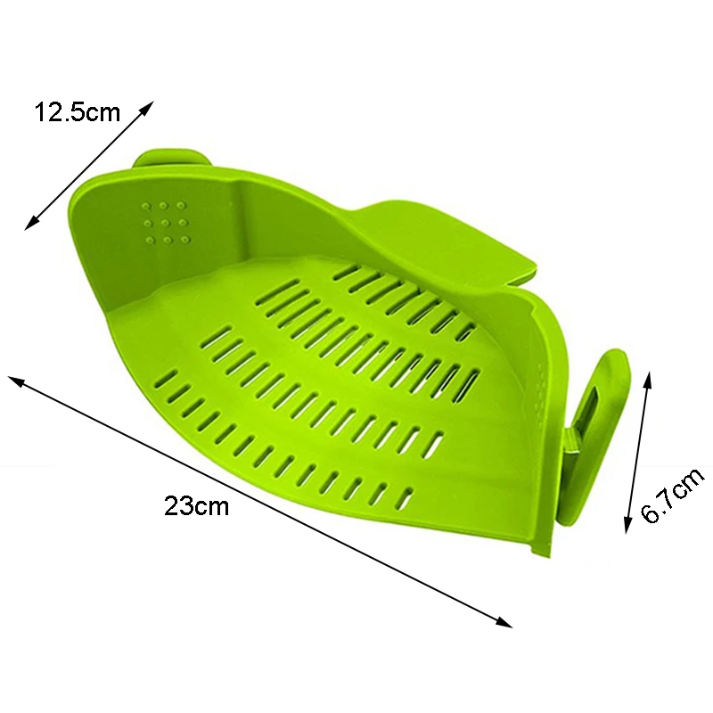 

Silicone Colanders Kitchen Clip On Pot Strainer Drainer For Draining Excess Liquid Univers Draining Pasta Vegetable Cookware