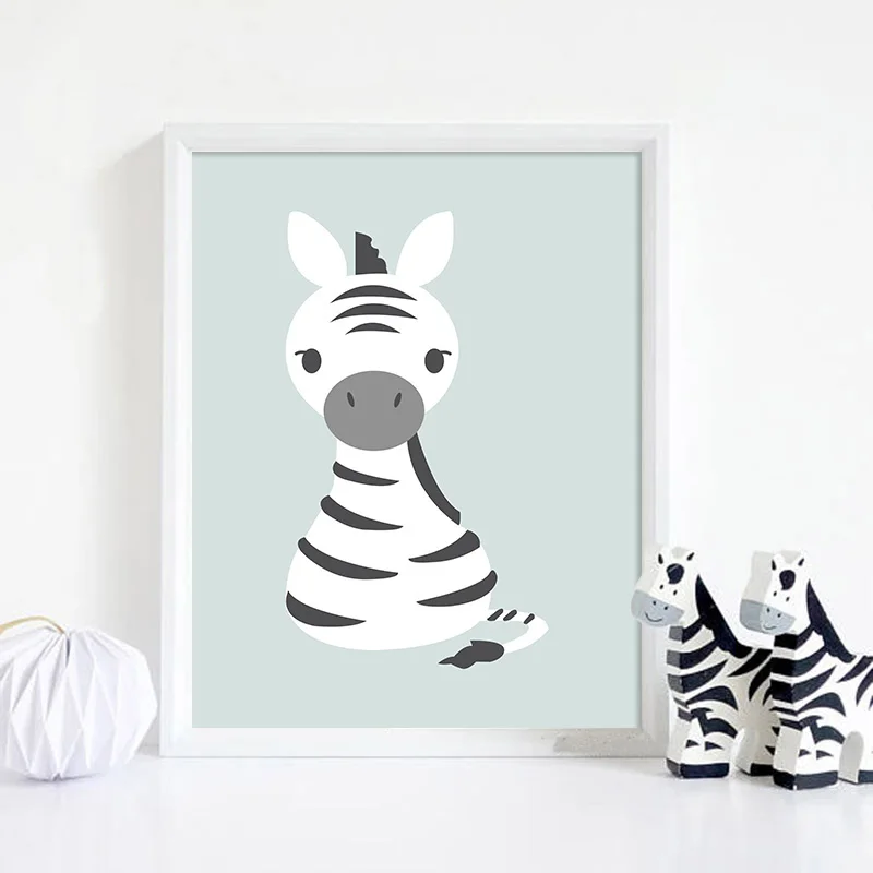 Лесных животных Тигр Картина слона на холсте с изображением стены искусства