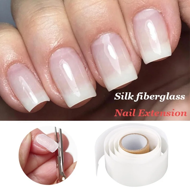 

3cm *100cm Nail Protector Wrap Reinforce Tool White UV Gel Nail Art Tool Manicure Self Adhesive Silk Tape