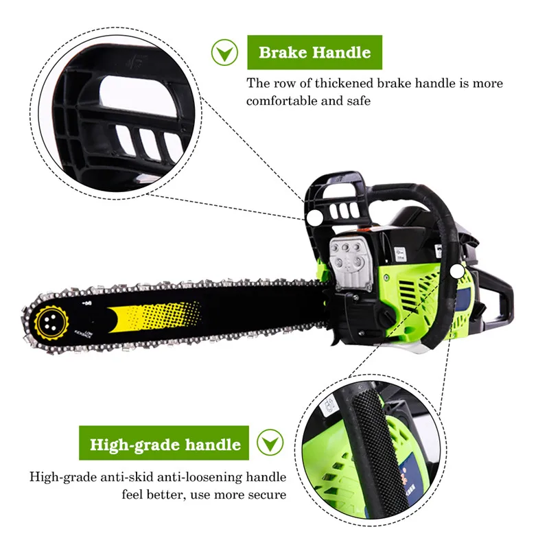 Цепная пила на бензине ed 59cc цикл двигателя цепная профессиональная