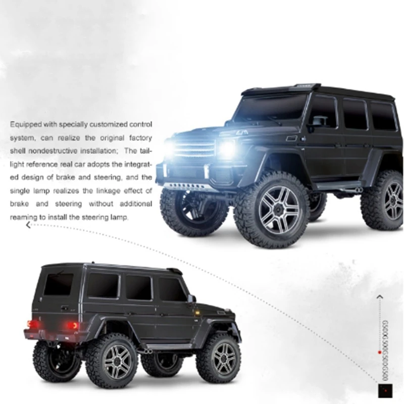 

RC Car Model Headlights Suitable for 1/10 Climbing Car TRAXXAS TRX-4 G500 Special Lights TRX4 LED Light Group Headlights Roof Li