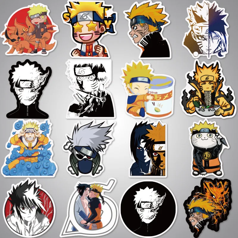 100 шт./упак. Новые Стикеры Naruto Box милый стикер Водонепроницаемая гитара граффити