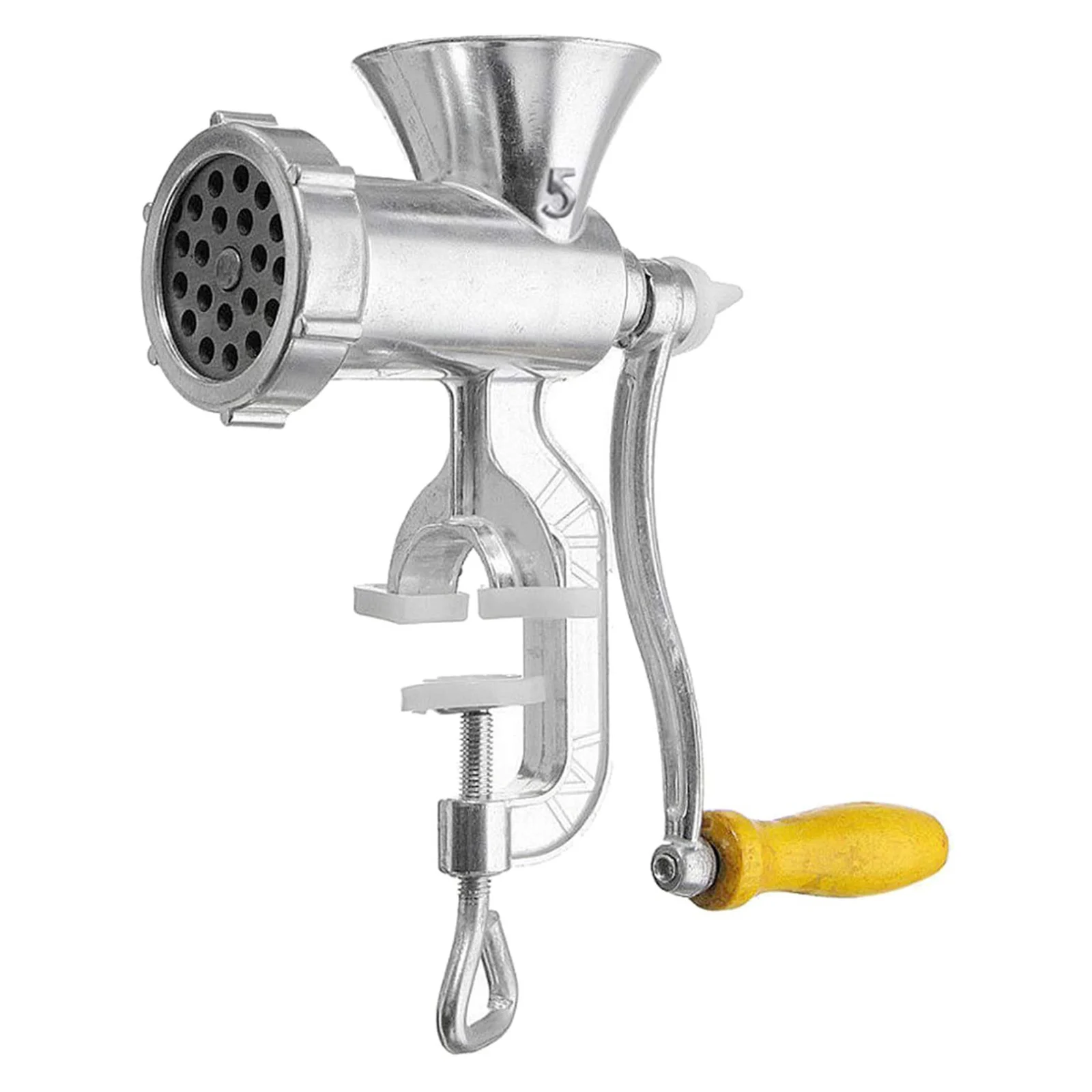

Manual Meat Grinder Multipurpose Aluminum Alloy Mincer Removable Hand Crank Tool for Home Kitchen BOM666