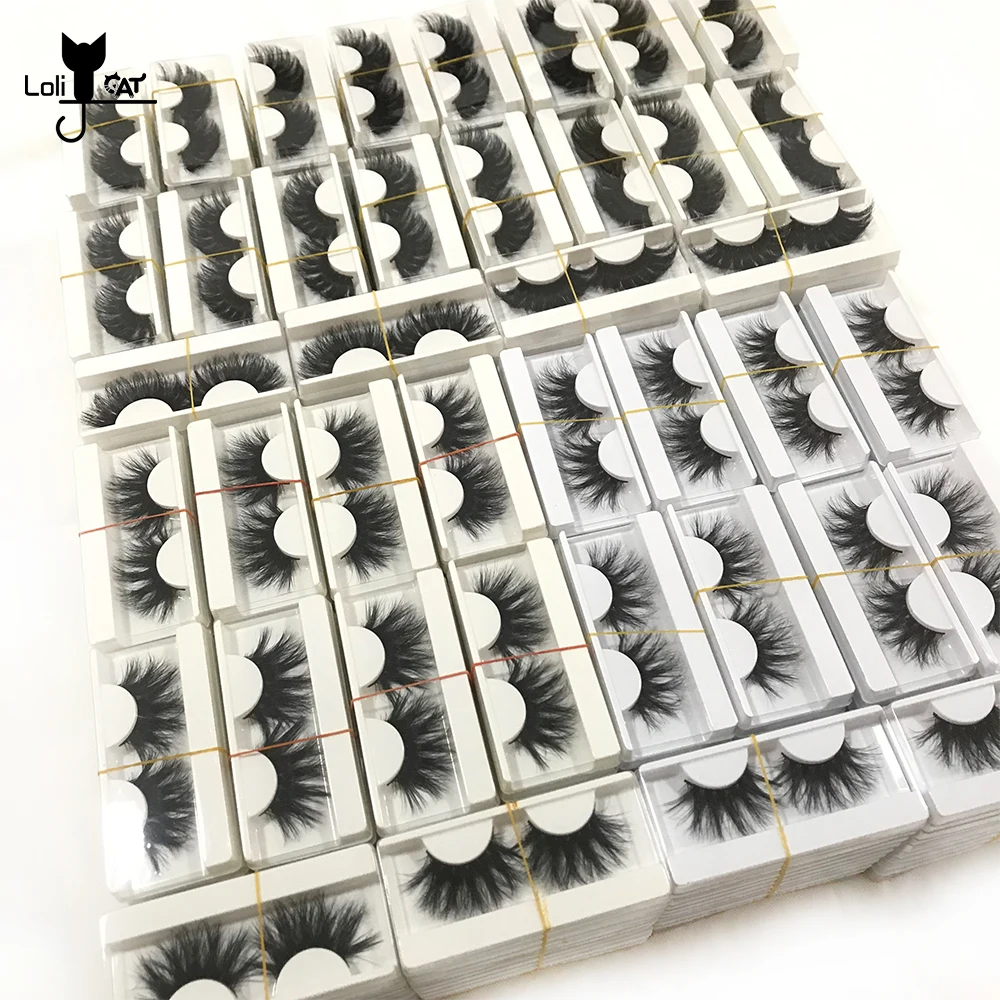 

Superior 8D Mink Lashes Bulk Fluffy False Eyelashes Wholesale Full Strip Lash Vendors Long 25mm Fake Eyelash Extension Reusable