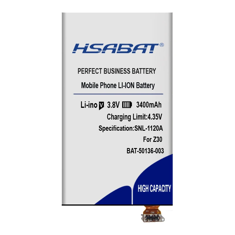 Новое поступление [HSABAT] 3400mAh BAT-50136-003 Сменный аккумулятор для BlackBerry Z30 | Мобильные