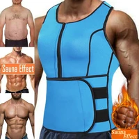 men waist trainer body shaper fat burning slimming vest weight loss neoprene sauna workout vest tank top faja shapewear