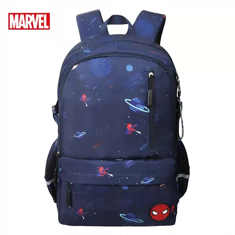Disney New School Bag For Boys Iron Spider Man Captain America Primary Student Shoulder Orthopedic Backpack Grade 1-5 Mochila