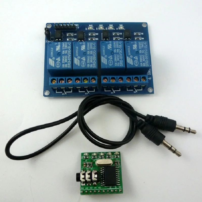 

CE005 * 1 + YC064 * 1 DTMF комплект реле для дистанционного управления звуком MT8870 телефонное управляющее устройство постоянного тока 5 в 12 В 24 в 48 В нап...
