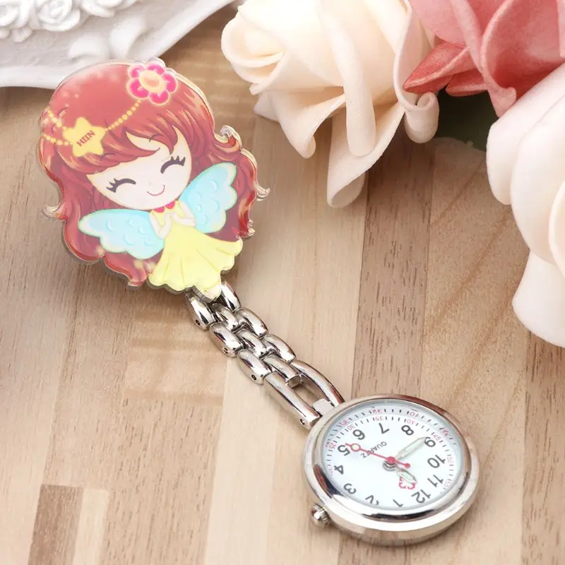 

Nurse Watch Vintage Pocket Chest Watches Fashion Hang Clip Portable Quartz Pendant Cute Cartoon Charm Jewelry Gifts 3DGirlsLady