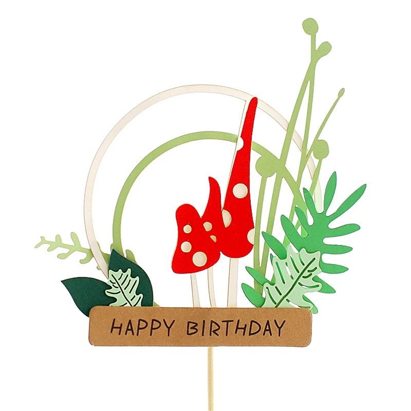 Листья качели плетеная Топпер для торта на день рождения украшения детский душ