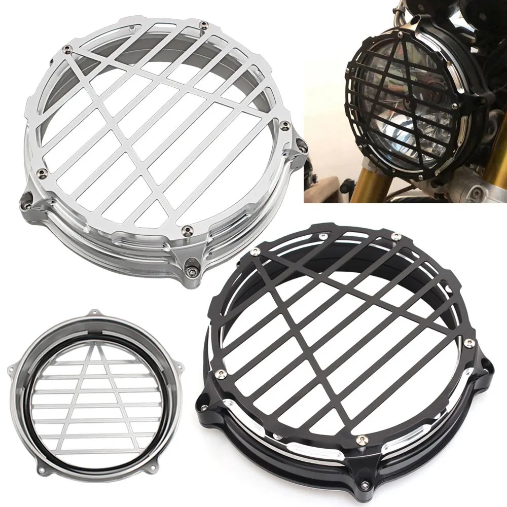 

Motorcycle Alloy Aluminum Headlight Cover Grill Protector Grille For BMW R nine T R NINET 2014-2017 R NINET Scrambler 2014-2017