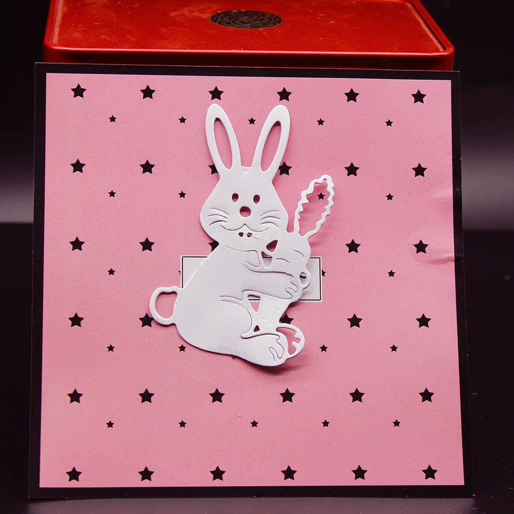 Металлические режущие штампы форма кролика Пасхальный Скрапбукинг альбом