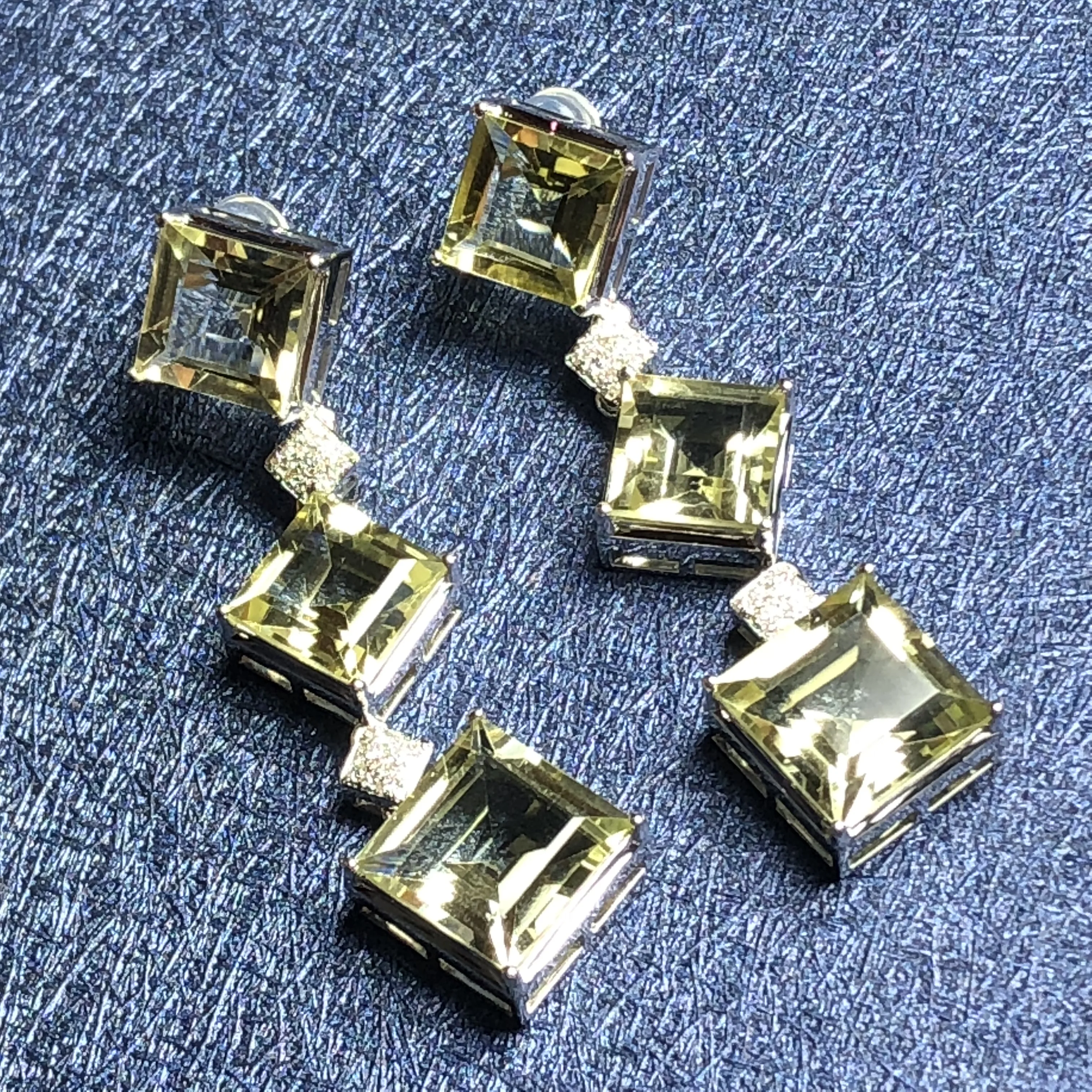 Серьги-капли Citrine 100% натуральный бразильский источник цитрин 23 7ct серьги из