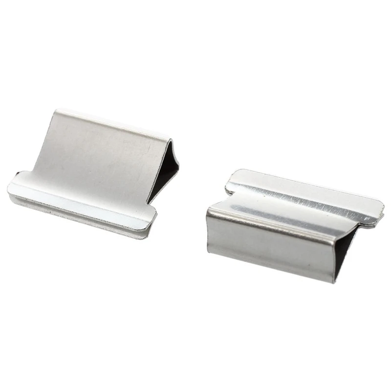 

2 Set Clips Dispenser for Clam: 1 Set Blue Plastic Handheld Medium Size Clips Dispenser & 1 Set 100 Pcs 15Mm X 10Mm X 5Mm Metal