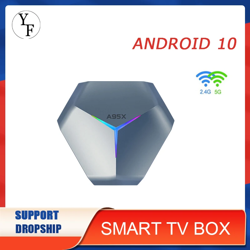 

Приставка Смарт-ТВ A95X F4, Android 10, 4 + 32 ГБ, 8K