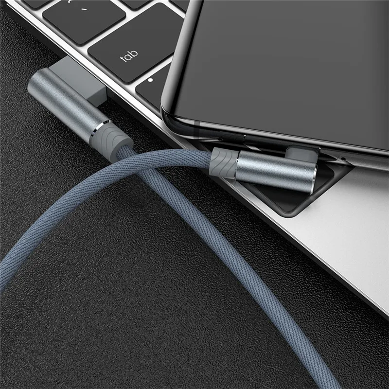 1 м 2 м 3 м 90 градусов данных usb type C быстрое зарядное устройство кабель для samsung S10 S9 Plus Xiaomi Mi 9 8 huawei P30 Pro происхождения длинный провод шнур