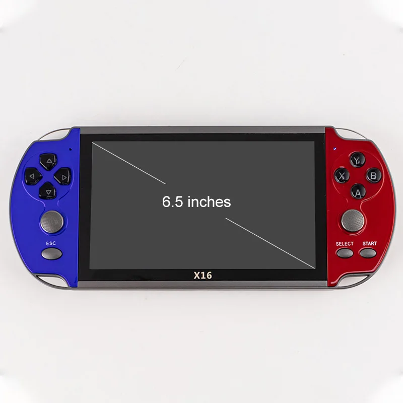 

Newest 6.5 Inch Handheld Portable Game Console Dual Joystick 8GB Built-in 1500 Free Games Support TV Out Video Game Machine