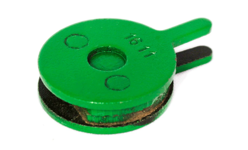 Green 2 пары велосипедных керамических дисковых тормозных колодок для PROMAX DC400/DC610/DC610J велосипедный тормоз для горного велосипеда - Цвет: Green