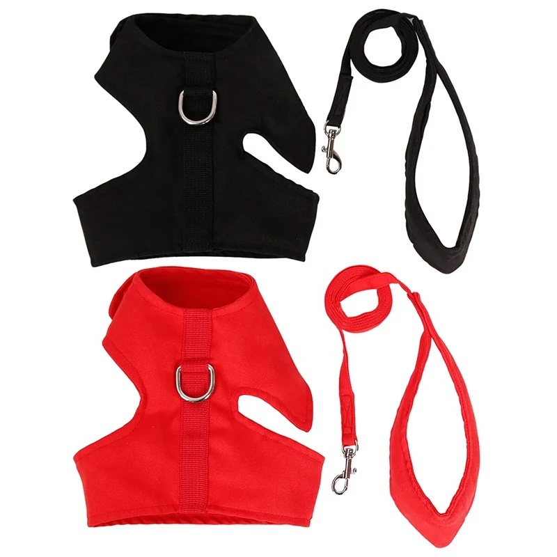 

Cat Harness with Leash Set Cat Harness Pet Vest Rope Dog Chest Strap Leash Set Collar Leads Harness For Small Dogs Cats