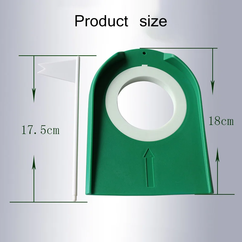 

Golf Putting Trainer Green Regulation Cup Hole Flag Convenient Practical Indoor Home Yard Outdoor Practice Training Trainer Aids