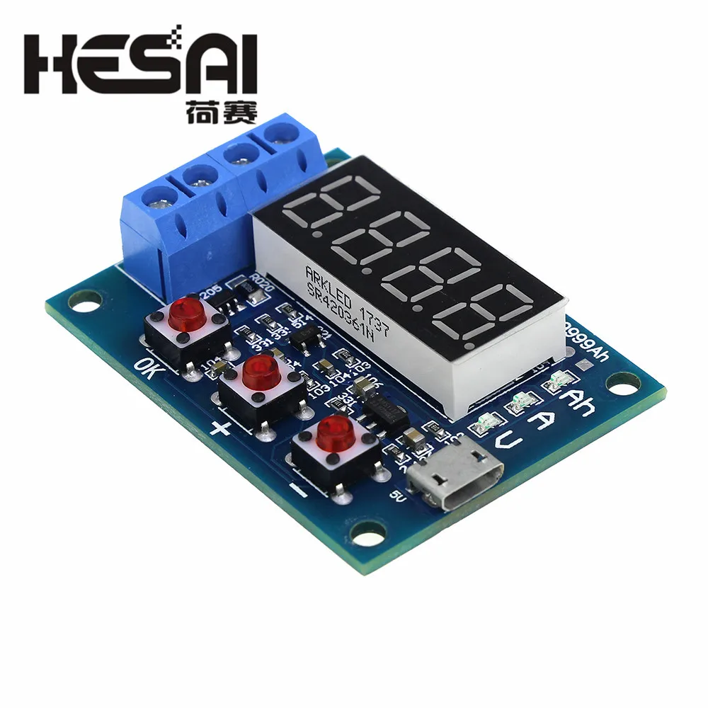 Тестер емкости литий ионной батареи измеритель аккумулятора свинцово кислотный