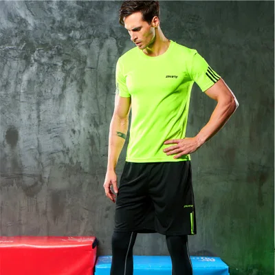 

2020 new hot letter printed T-shirt sports suit couple quick dry casual running suit summer short sleeve shorts 2-piece set