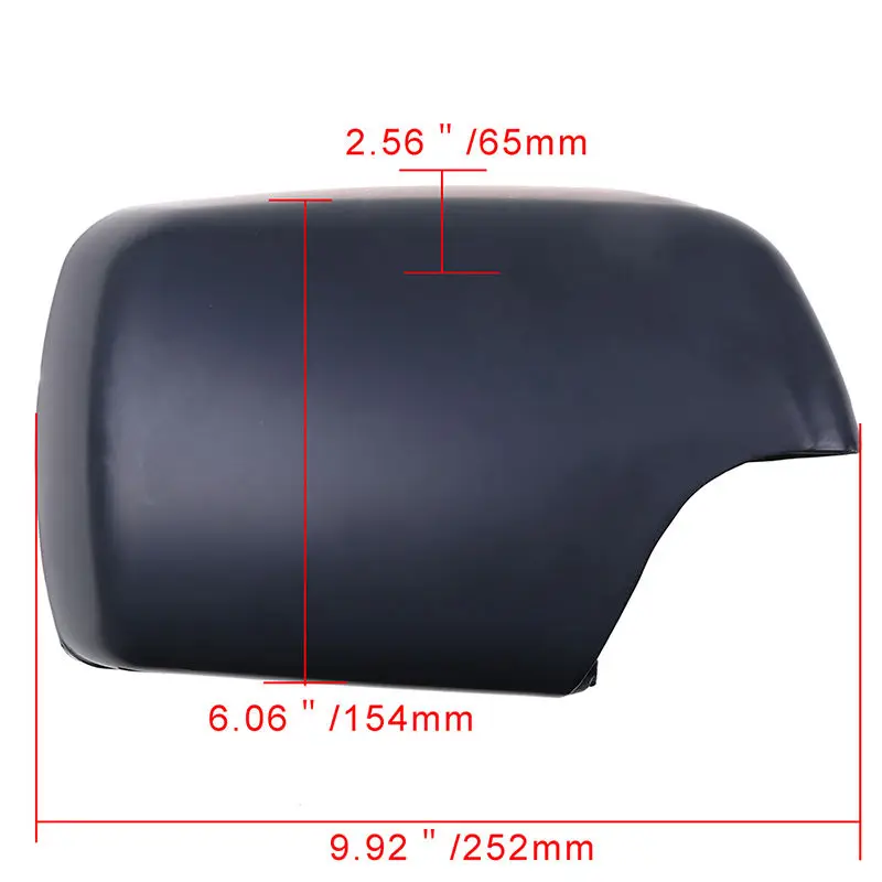 fit for bmw e53 x5 2000 2006 wing side mirror cover with frame matte black rearview mirror caps car accessories replacement free global shipping