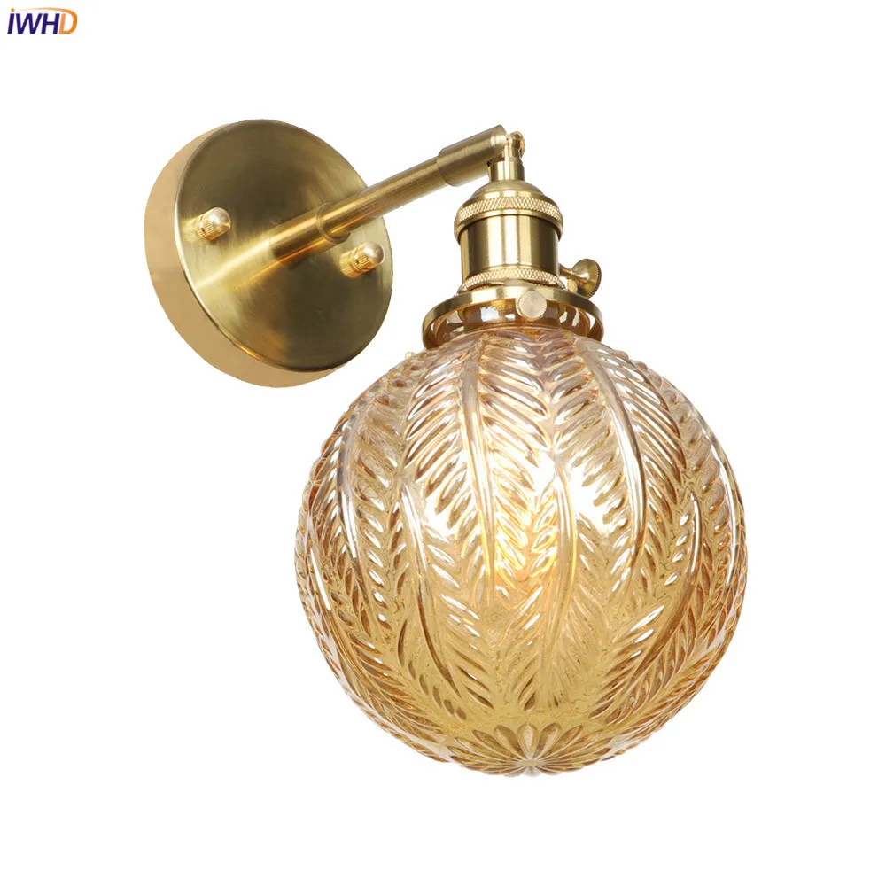 Светодиодный настенный медный светильник IWHD Wandlamp настенная лампа с