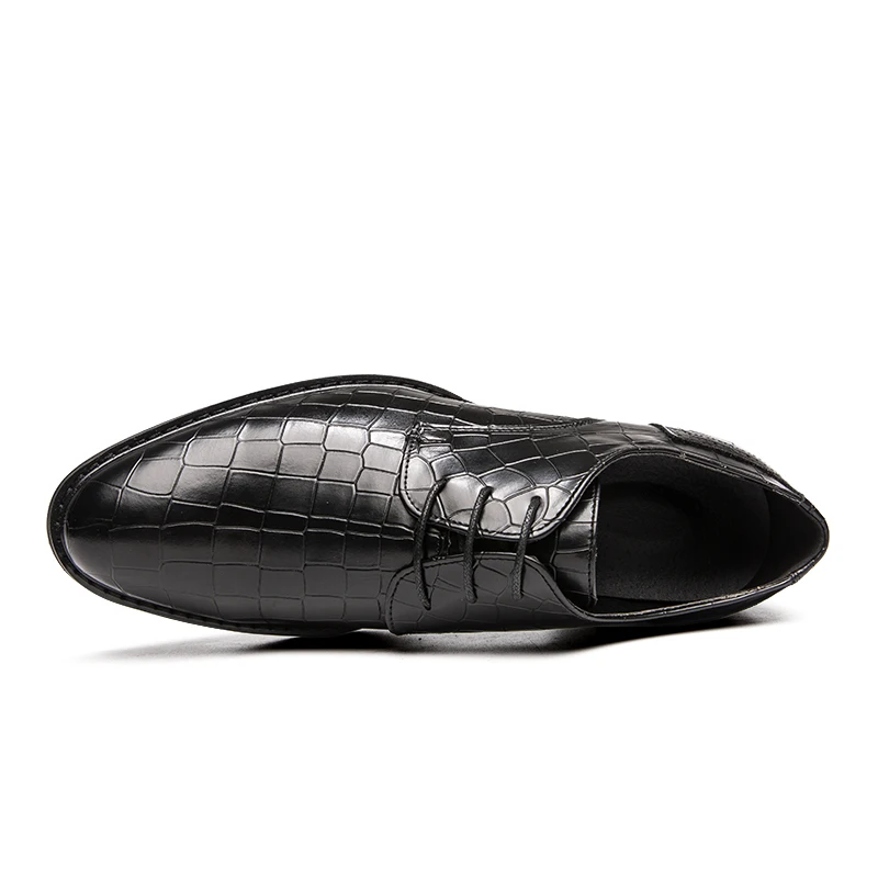 Men Dress Shoes Wedding Oxford Shoes Lace-Up high quality business Casual Shoes Mens Formal Shoes Flats Party Office Shoes 38-47