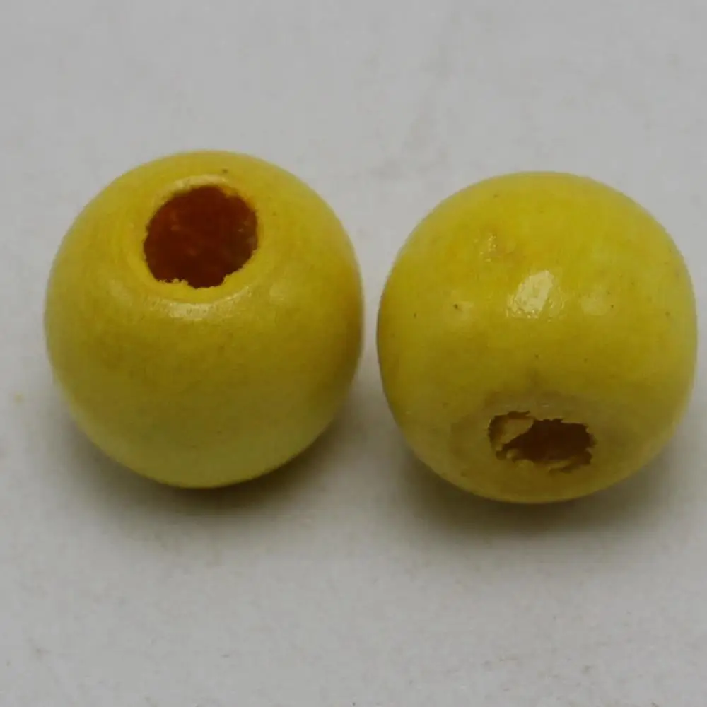 500 Yellow 8mm Round Wood Beads~Wooden beads | Украшения и аксессуары