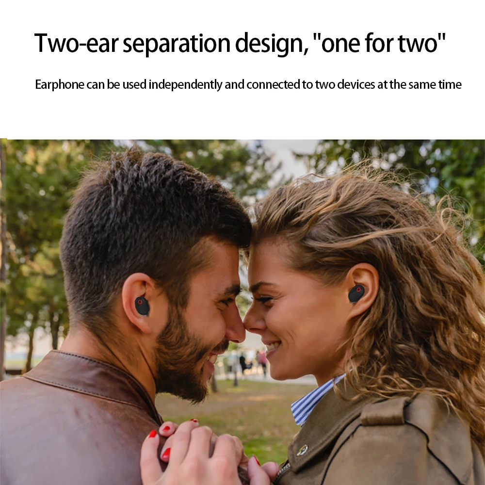 NEW A7 Wireless TWS Earphones with Charging Box Microphone HD Stereo Sound Sport In-Ear Earphone Earbuds For IOS Android Phones