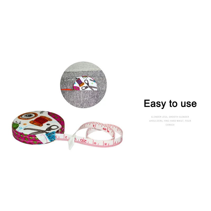 

Colorful Printed Soft Automatic Retractable Tape Body Tailor Sewing Craft Cloth Measuring Tape L9