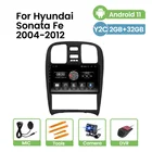 Автомобильный мультимедийный видеоплеер, Android 11, 2 ГБ + 32 ГБ, GPS, радио, для Hyundai Sonata Fe 2004-2010, 2011, 2012, 1024, BT, HD, 600 *, DSP