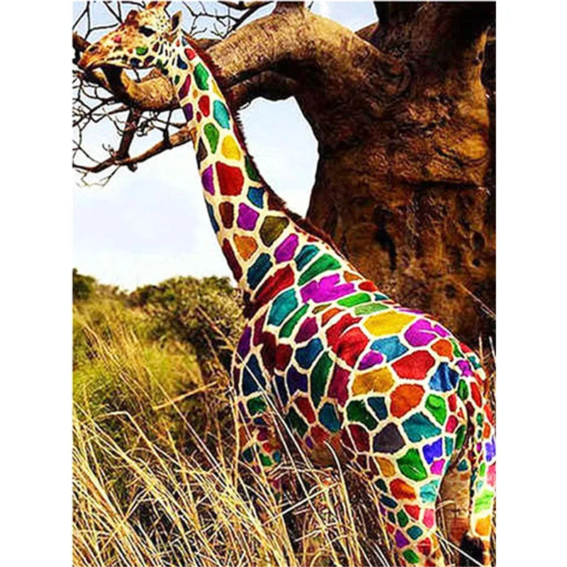 

5D DIY Diamond Embroidery Full Square Animals Diamond Painting Giraffe Cross Stitch Kit Rhinestones Art Home Decor