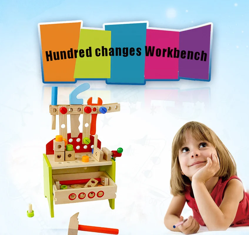 Детский универсальный инструмент деревянного цвета стол интерактивный
