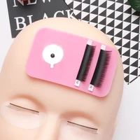 1 pc false fake lash glue pad stand holder pink white soft silicone false lashes holder eyelash extension makeup tools