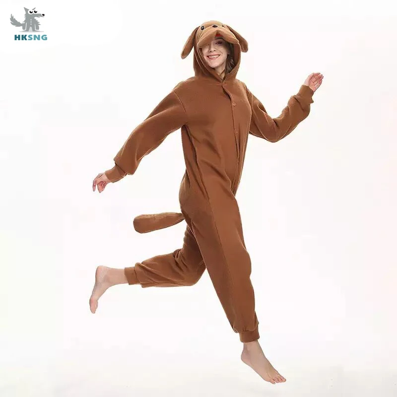 Пижама HKSNG в виде животного флисовая с капюшоном |